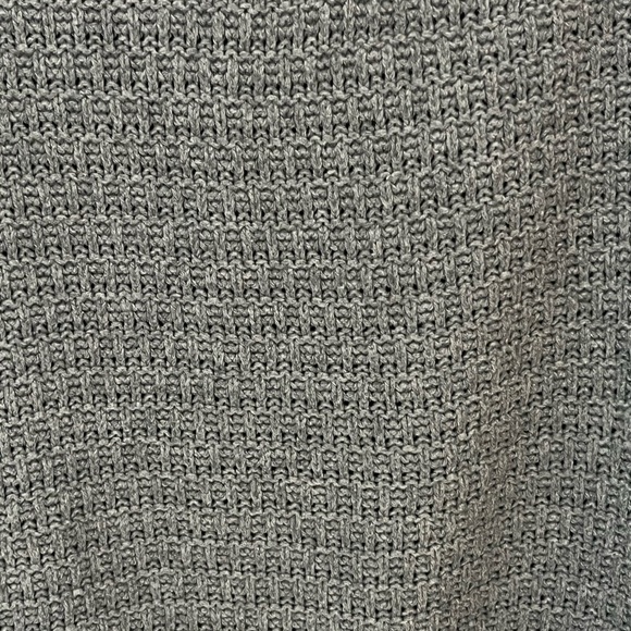 VGUC XL Tall Old Navy Textured Cotton-Blend Gray Knitted Tunic Sweater - Picture 4 of 6